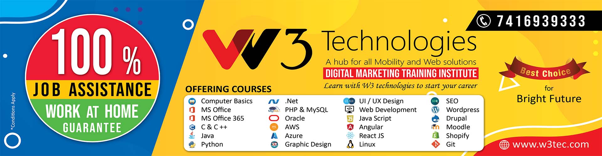 W3 Technologies Web Banner